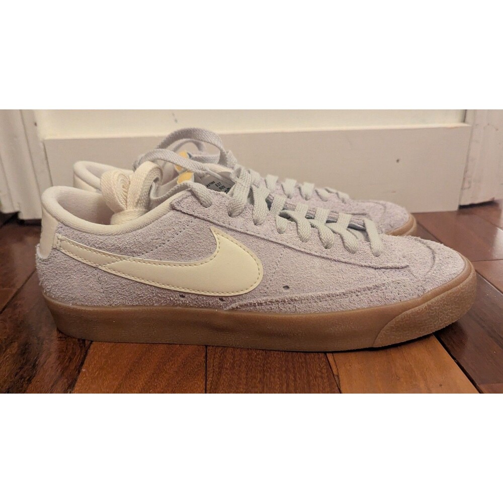 Nike Blazer Low 77' Vintage Women's 9 Grey Suede Sneakers FQ8060-003